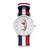 日傘 鯉柄 和柄 和風 腕時計 おしゃれ 編み込みストラップウォッチ 調整可能 学生 誕生日 新学期 贈り物