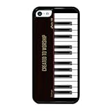 Created to Worship Piano iPhone 5c Rubber Case - Christian Theme - Bible Verse Psalm 150