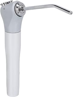 Air Water Spray Syringe, 3 Way Air Water Spray Syringe Handpiece with 2 Nozzles Tips Tubes Aluminium Alloy for Equipment