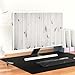 Baocicco Rustic White Brown Wood Board Monitor Dust Cover 26, 27, 28 Inch Full Body Cover for Computer Screen Panel Case Computer Sleeve Compatible with iMac 26-28 Inch PC, Desktop and TV