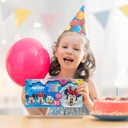 Pacote com 3 bombas de banho pintadas com fragrância de frutas vermelhas para crianças a partir de 3