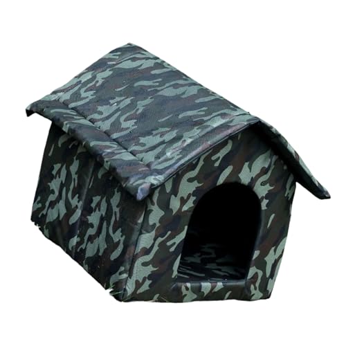 Outdoor Cats and Dog Shelter for Various Weather Protecting with Removable Cover Insulated for Warmth Insulated Pet Bed