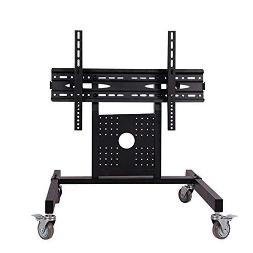 TV-Halterung, an der Wand montierter Monitorständer 32-65 Zoll TV-Boden Schwarzes Rack, schmiedeeiserne vertikale