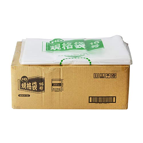 伊藤忠リーテイルリンク 紐無しHD規格袋 0.009mm 16号 200枚入x15パック