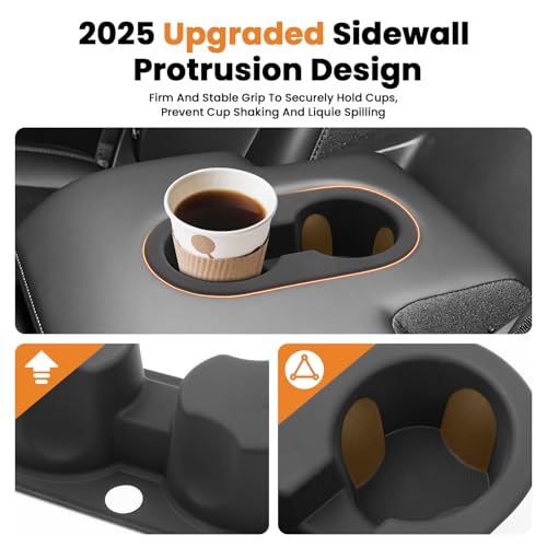 Insertos para portavasos Tesla Model Y 2025-2026 miniatura 3