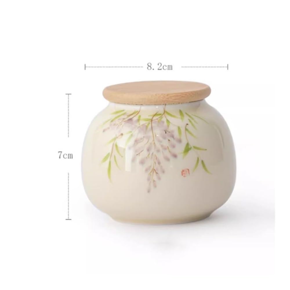 Pojemnik do przechowywania herbaty 10 szt. ręcznie malowanych pojemników na herbatę, ceramicznych do przechowywania w domu, małych przenośnych puszek dla Sugara