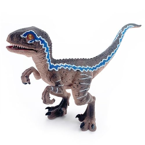 Gemini&Genius Dinosaur Toys Baby Velociraptor with Movable Jaw and Hands, Cake Topper, Collectible Action Figure, Birthday Gifts and Party Supplies...