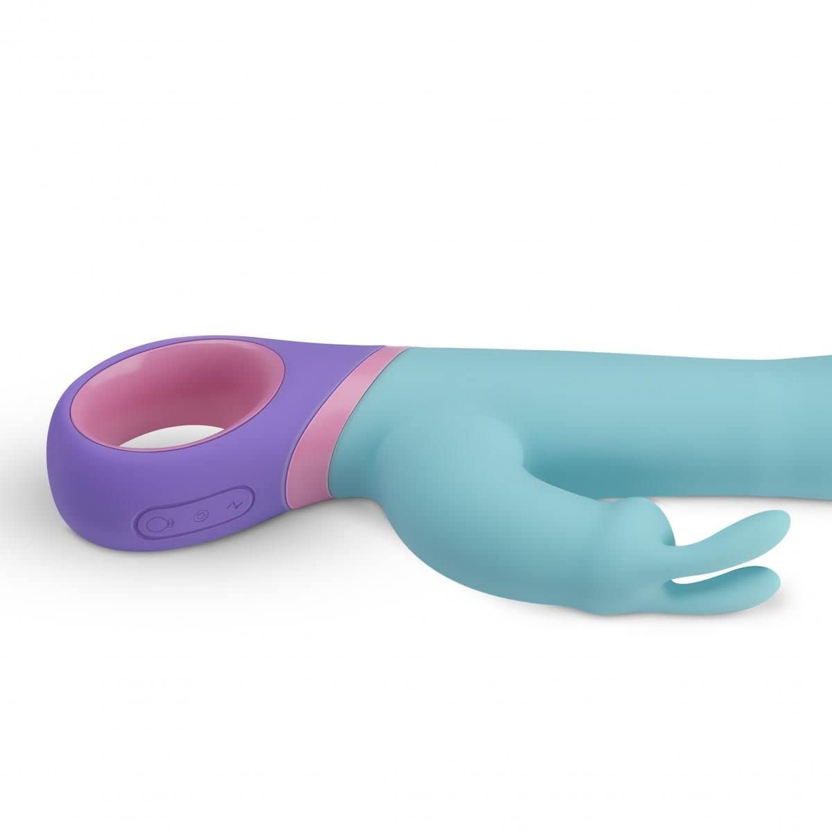 Vibratore di Coniglio Meta – Bunny Vibratore per Donna – Stimolatore del Coniglio Clitorideo in Cima – Blu/Viola