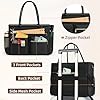 RAINSMORE Laptop Tote Bags for Women 15.6 inch Teacher Bag Large Nurse Utility Bag Computer Messenger Briefcase with Insulated Pocket for Work School Office Business University Black #4