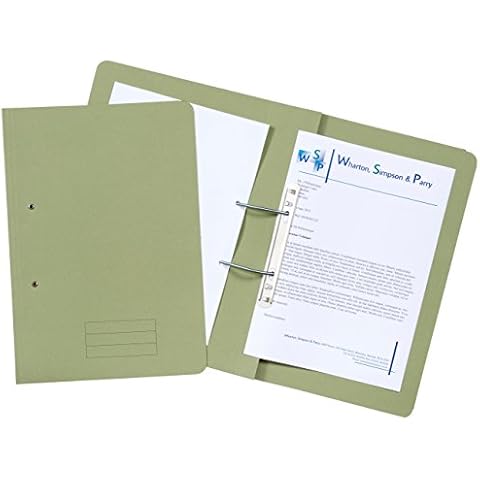 Exacompta Green Spiral Files for A4 & Foolscap Cover
