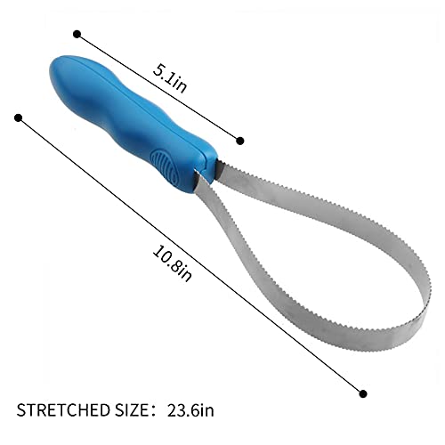 Dual-Sided Dog Shedding Blade, Blade for Dog Grooming Blade for Thick Coats Type Dogs Shedding Brush with Stainless Steel Blade for Dogs Short and Long Hair