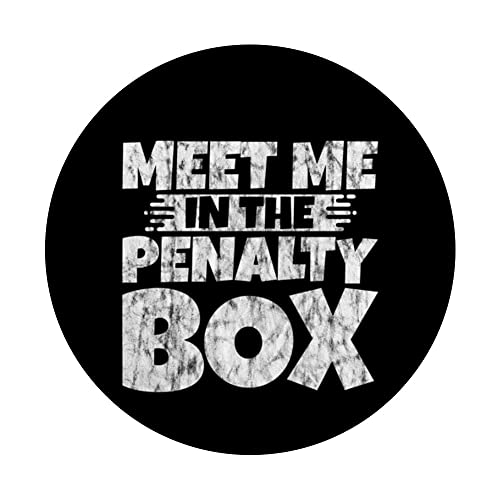 Meet Me In The Penalty Box -- PopSockets Swappable PopGrip, Black - Image 3