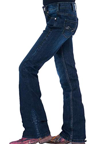 Cowgirl Tuff Western Denim Jeans Girls Shimmer Sequin Dark Wash GJSHMB2