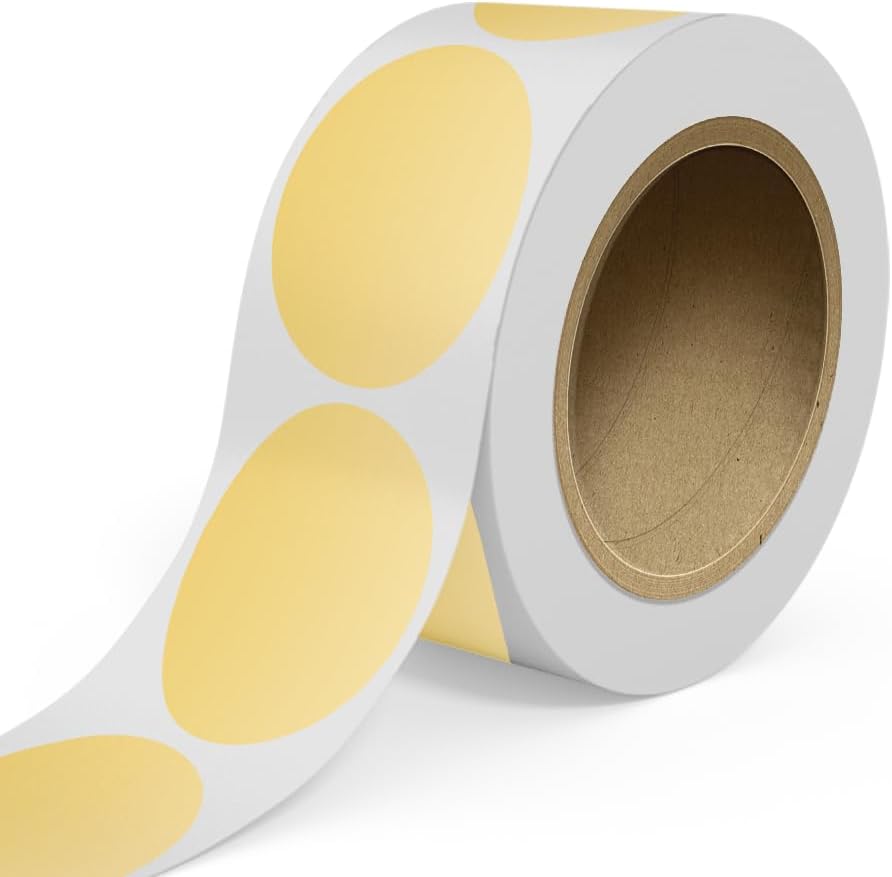 LabelsNstickers Custom Printed Standard Label Rolls - Oval - 4 x 6 - Gold Metallic Foil - 125 Labels/Roll