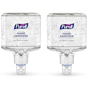 PURELL Advanced Hand Sanitizer Gel, Clean Scent, 1200 mL Refill for PURELL ES6 Automatic Hand Sanitizer Dispenser (Pack of 2) – 6463-02