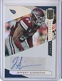 2019 Elite Rookie Autographs #43 Jeffery Simmons / 499 - Rookie Year - Autograph