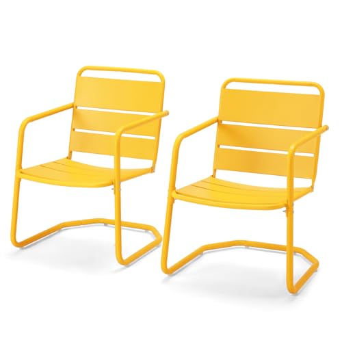 MELLCOM 2-Piece C-Spring Chairs