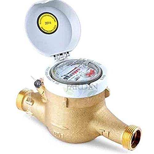 Suinga CONTADOR DE AGUA CALIENTE para casa y jardin 32mm chorro múltiple, máximo 90º C. Diámetro 32-1 1/4. Longitud sin racor 26 cm. Caudal 10 m3/h. Roscas 1 1/2