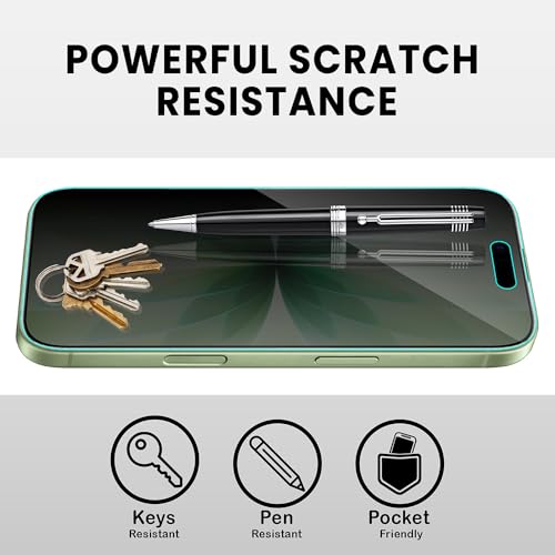 Image of FIRST MART Privacy Tempered Glass for iPhone 17 & iPhone 16 Pro with Cable Guard & Installation Kit | Anti-Spy 9H Screen Protector, Edge-to-Edge, Case-Friendly | Black