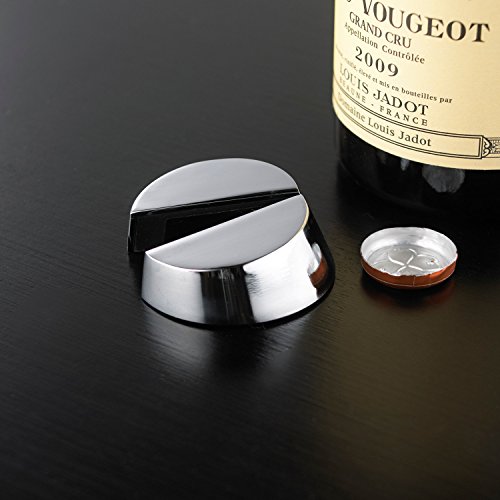 Wine Enthusiast 6-Blade Foil Cutter for Wine Bottles – Stainless Steel Wine Opener Accessory, Quick Precision Foil Removal