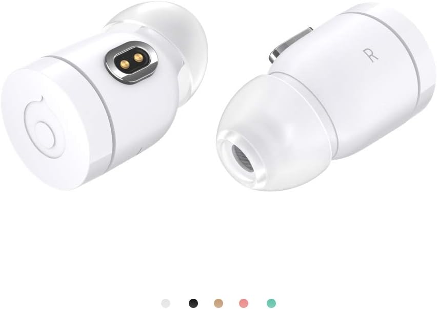 crazybaby Nano 1S True Wireless Earbuds Bluetooth 5.0 Wireless Headphone 15H Play Time Stereo Sound Headset IPX4 SweatProof In-Ear Sports Earphones Built-in Microphone with Charging Capsule (White)