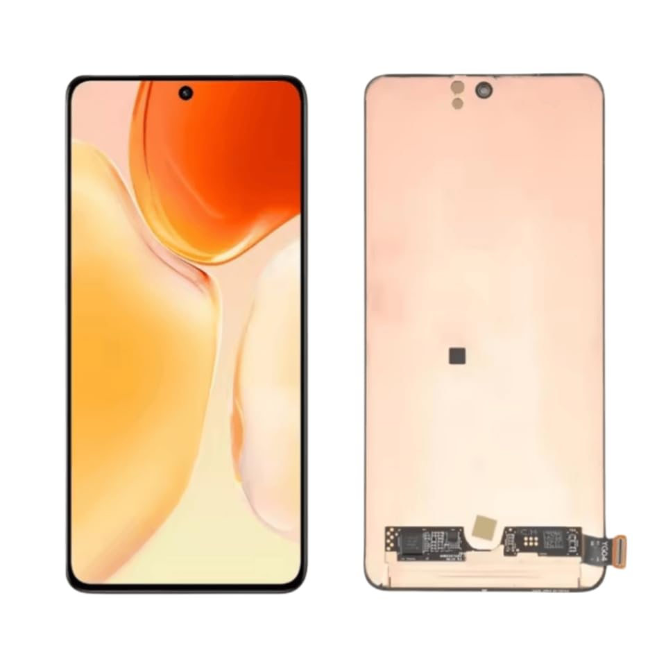 Écran pour Vivo X70 V2133A AMOLED Blanc avec Châssis LCD Digitizer de Remplacement