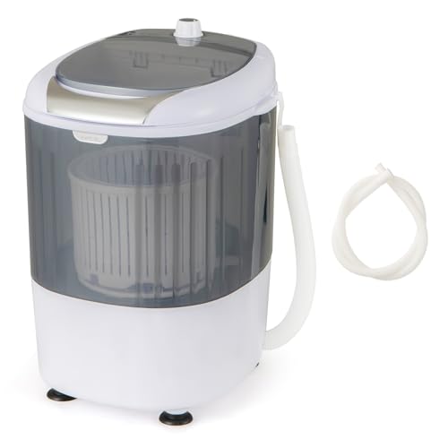 GiantexUK 2-in-1 Mini Washing Machine, Single Tub Washer and Spin Dryer with Timing Function,...
