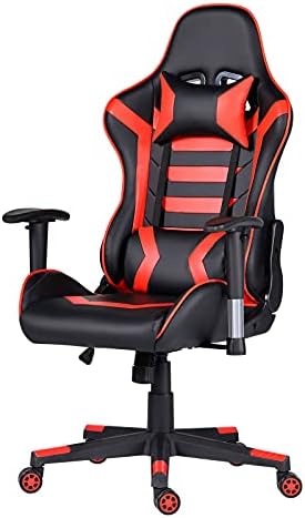Gaming Chair Computer Game Chair – Ergonomic Office Chairs Adjustable Swivel Multifunctional Desk Chair with Headrest and Lumbar Support Video Game Chair (Black & Red) Gaming Chair Computer Game Chair – Ergonomic Office Chairs Adjustable Swivel Multifunctional Desk Chair with Headrest and Lumbar Support Video Game Chair (Black & Red)
