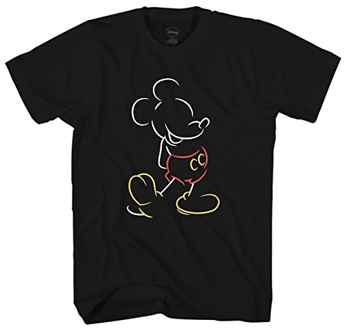 Amazon.com: Disney Mickey Mouse Line Pop Men's Adult Graphic Tee T
