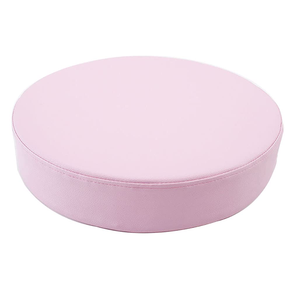 HUALEMEI Customizable Round Chair Cushion,Waterproof Pu Leather Seat Cushion Tatami Floor Cushion Bay Window Meditation Cushion Pad-L 40x40x5cm(16x16x2inch)