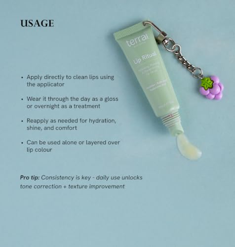 Image of Lip Ritual Lip Serum Gloss | Depigmenting, Hydrating & Plumping with Peptides, Niacinamide, & Vitamin C | Brightens Dark Lips & Evens Lip Tone | Clinically Proven for Dry, Chapped, Cracked & Pigmented Lips | 8ml