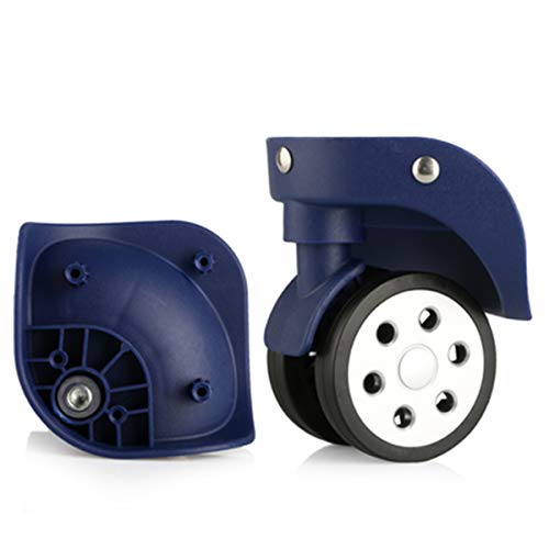 Luggage Wheels Replacement, Suitcase Wheels,Luggage Wheel, (Set of a Pair 360 Degree Swivel Luggage Mute Wheel Suitcase Replacement Repair Wheels Parts Spinner (Color : Red)(Blue)