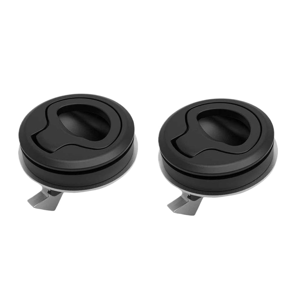 RV Door Lock Flush Pull Hatch Slam Latch Compatible with Boat Marine Kayak RV Cabinet Door Caravan Trailers(2PCS 3.8cm)