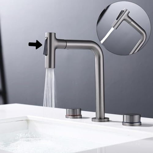 Robinetterie lavabo 3 trous extractible pour simplifier votre routine