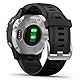 Garmin fenix 6S – schlanke GPS-Multisport-Smartwatch mit Solar-Ladefunktion für bis zu 10 Tage Akku. 1,2“ Display für schmale Handgelenke, mit vorinstallierten Sport-Apps, Silber/Schwarz