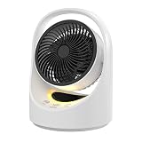Kovhzcu Air Circulator Fan, 4400mAh Rechargeable Quiet Desk Fans with LED Light, 180° Auto-Oscillati