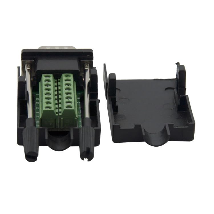 Wiring Connecting Terminals - 3+9 VGA Male Connector with housing Support for DIY vga Cable - (Color: Black)