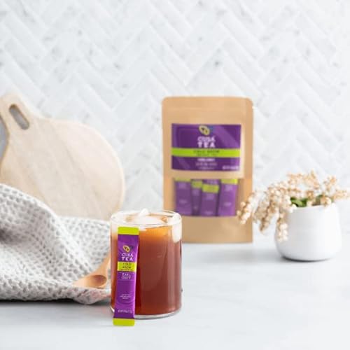 Cusa Tea & Coffee | Premium Instant Earl Grey Tea With Real Fruit & Spices | Organic Leaves Drink Mix Packets | Hot Or Iced Tea (10 Single Servings) #TOP5