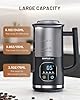 SIMPLETASTE Milk Frother, 4-in-1 Electric Milk Steamer with LED Touch Screen, Automatic Warm and Cold Foam Maker and Milk Warmer for Latte, Cappuccinos, Macchiato