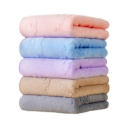 Opiniones y reviews de De toallas de mano de esta semana. 44 KPXY Juego de 5 Piezas Toalla de Mano 75x35cm, Toalla de baño, Velo Coral, Secado rápido, para baño, Ducha, Playa, SPA (5, Grande-SHR)