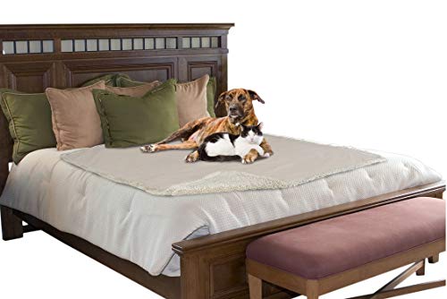 Pawsse Waterproof Pet Blanket,Pee Urine Proof Dog Blanket for Couch Sofa Bed,Soft Reversible