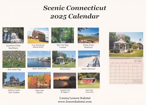 Generic Scenic Connecticut 2025 Calendar thumb #1