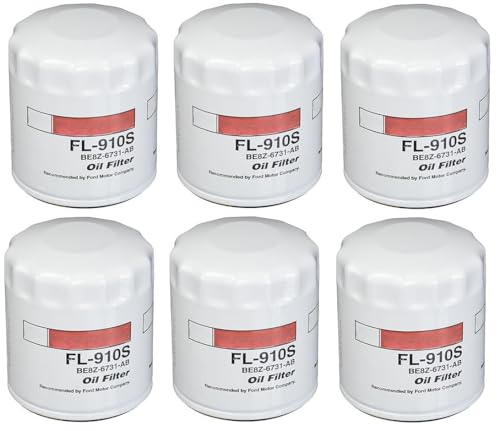 Struggling 6pcs FL910S FL-910-S Oil Filter Fits Ford Lexus Mazda Dodge Chrysler Toyota Mercury Replaces Ford BE8Z6731AB, Baldwin B7491, WIX 51348