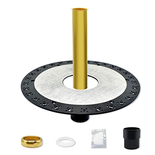 Freestanding Tub Drain Rough-In Kit, 12 Inch Large Base Free-Standing Bathtub Drains Installation Kits With Abs Plastic Adapter And Brass Tail Pipe Cupc Certification #TOP6