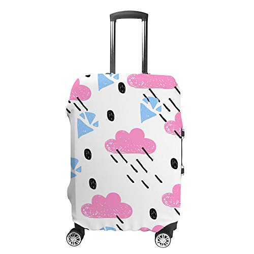 Housse de valise abstraite lavable et protection bagage voyage en polyester