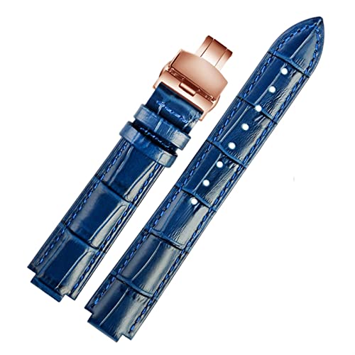 Bracelet Ballon Bleu en cuir noir 18mm : l'élégance intemporelle pour votre montre