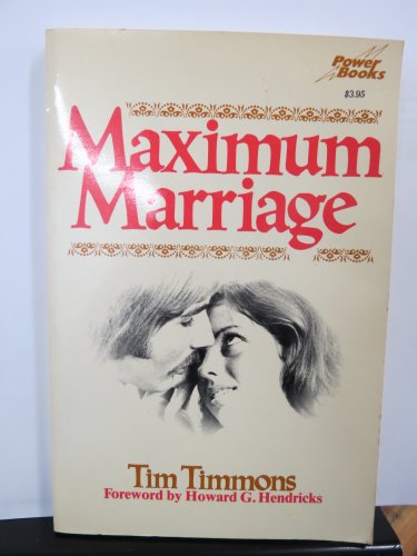 Maximum marriage 0800708016 Book Cover