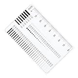 MAGICLULU Präzises Rissbreitenmessgerät Transparent Kunststoff Fehlererkennungslineal Für Betonoberflächen Hochpräzises Prüfwerkzeug Mit Klaren Skalenlinien Tragbares Messinstrument Für Bauinspektion