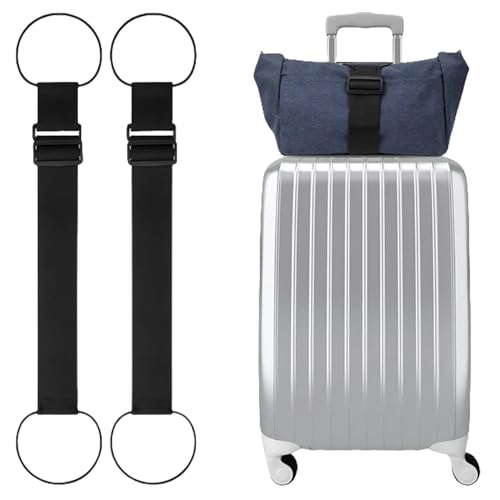 Image of Luggage Straps for Suitcases-Elastic Fastening Belt for Luggage-Suitcase Belts Luggage Strap-Add a Bag Luggage Strap-Suitcase Adjustable Belt, 5.5x11CM