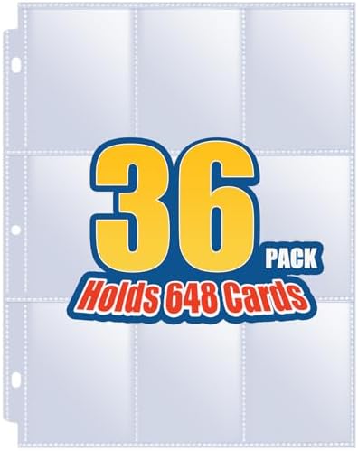 Platinum Series 9-Pocket 11-Hole Punch Pages (10ct) For Standard Size Cards Ultr - Foto 8